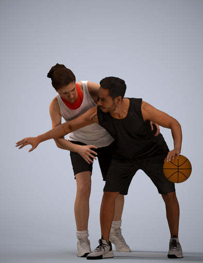 realistic 3D people woman sport, render-ready for V-Ray and Corona, FBX OBJ