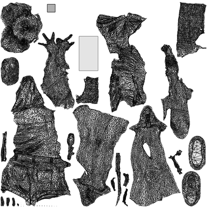 photogrammetry 3D woman casual standing, realistic human model archviz FBX, wireframe top-down view
