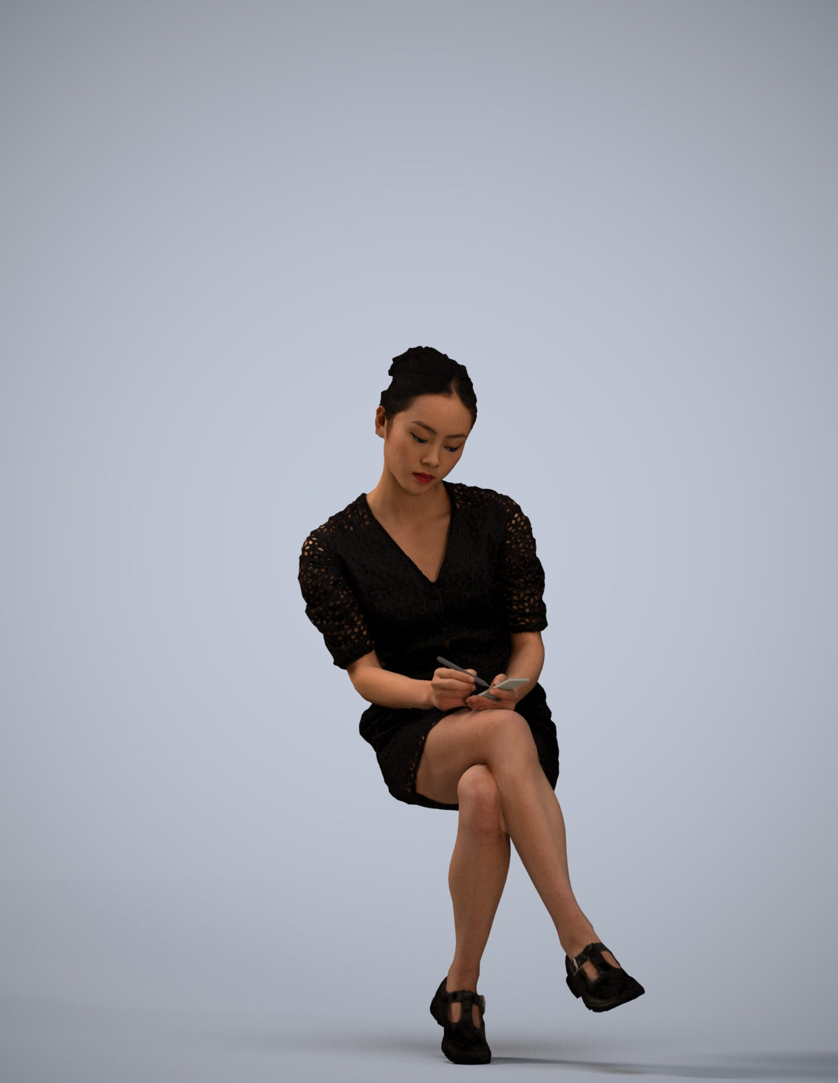 photogrammetry 3D woman business, realistic human model archviz FBX