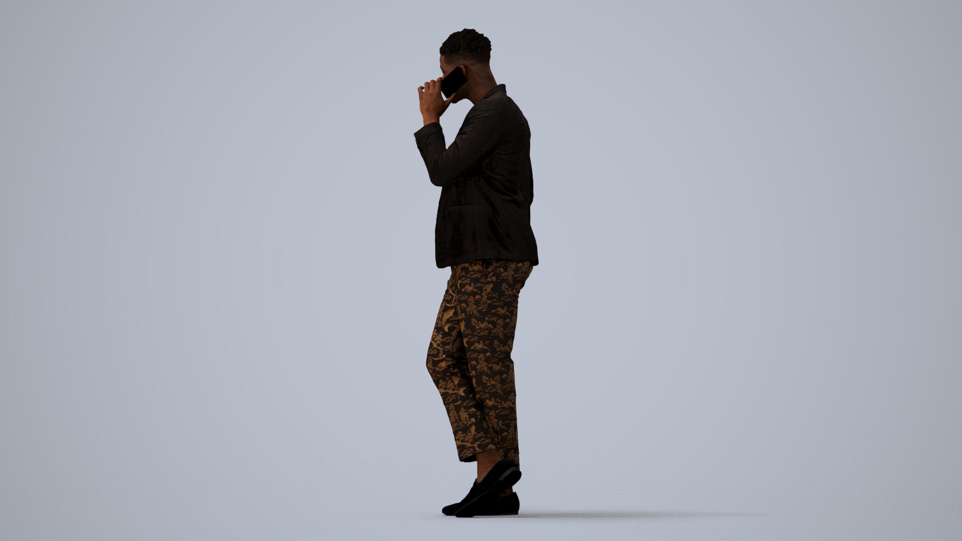 scanned 3D man formal formalaffairs, photogrammetry people for Enscape and V-Ray, three-quarter view render