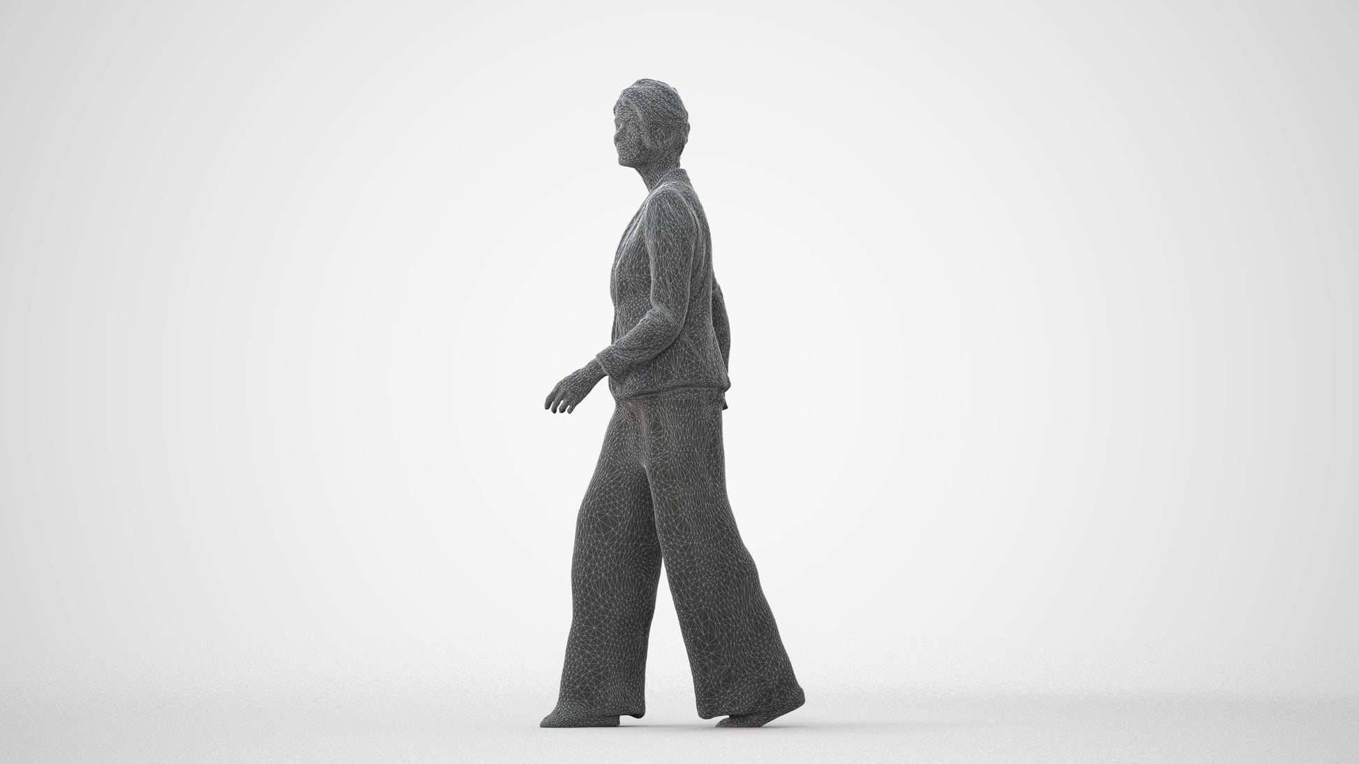 photogrammetry 3D woman business, realistic human model archviz FBX, square thumbnail