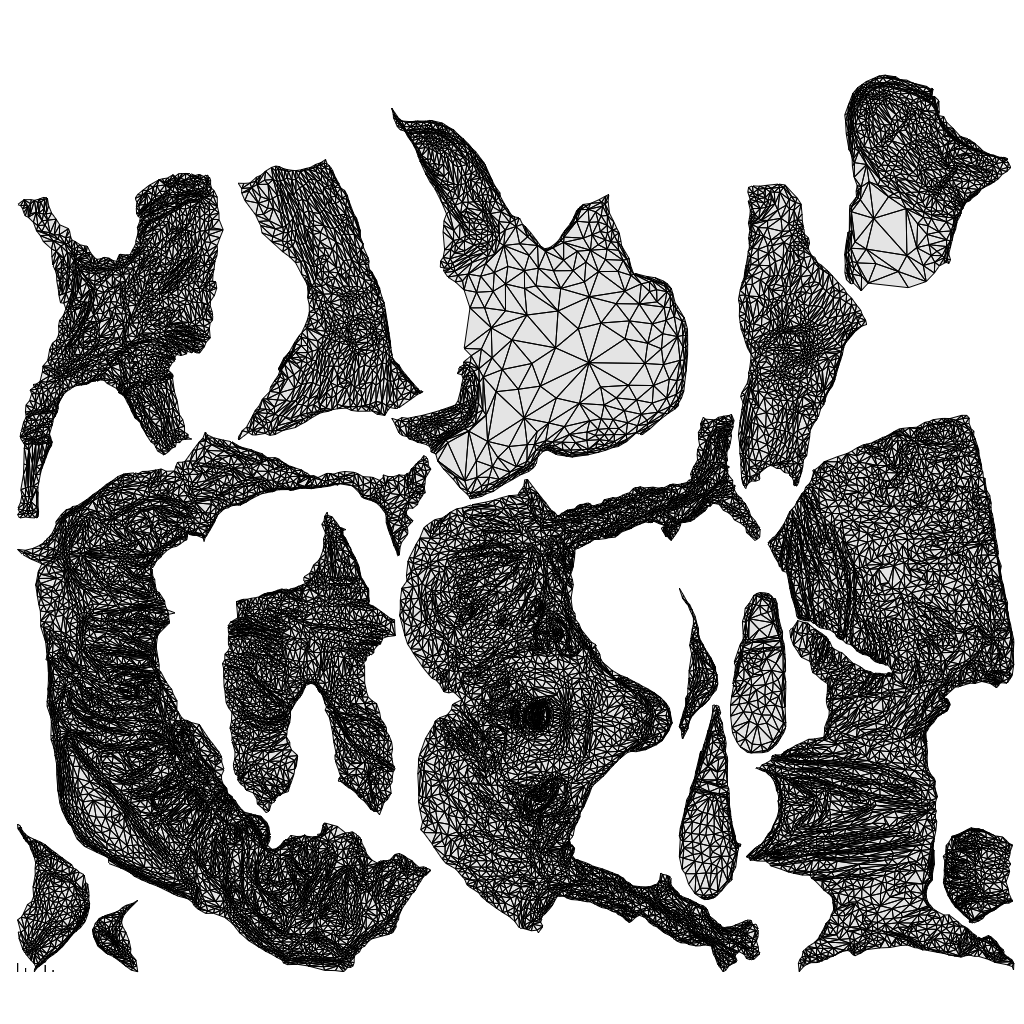 3D people model girl casual kids, scanned human for 3ds Max rendering, wireframe top-down view