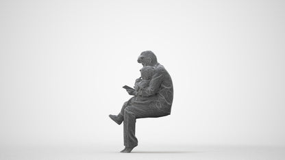 realistic 3D boy casual kids, scanned archviz people for Blender and 3ds Max, square thumbnail