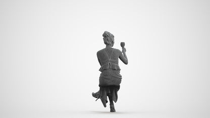 realistic 3D woman formal formalaffairs, scanned archviz people for Blender and 3ds Max, wireframe front view