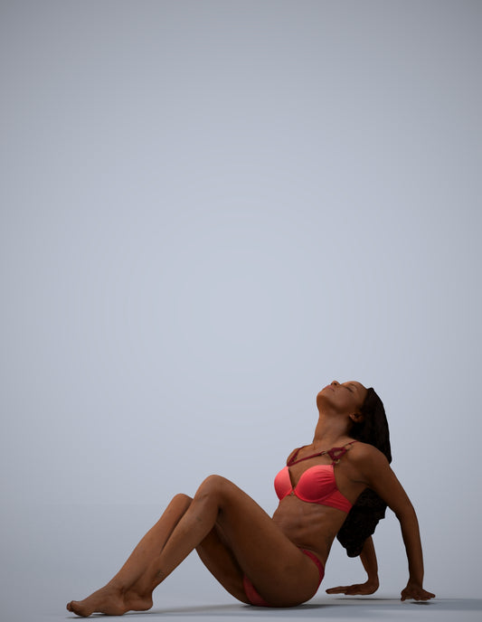 photogrammetry 3D woman mix, realistic human model archviz FBX