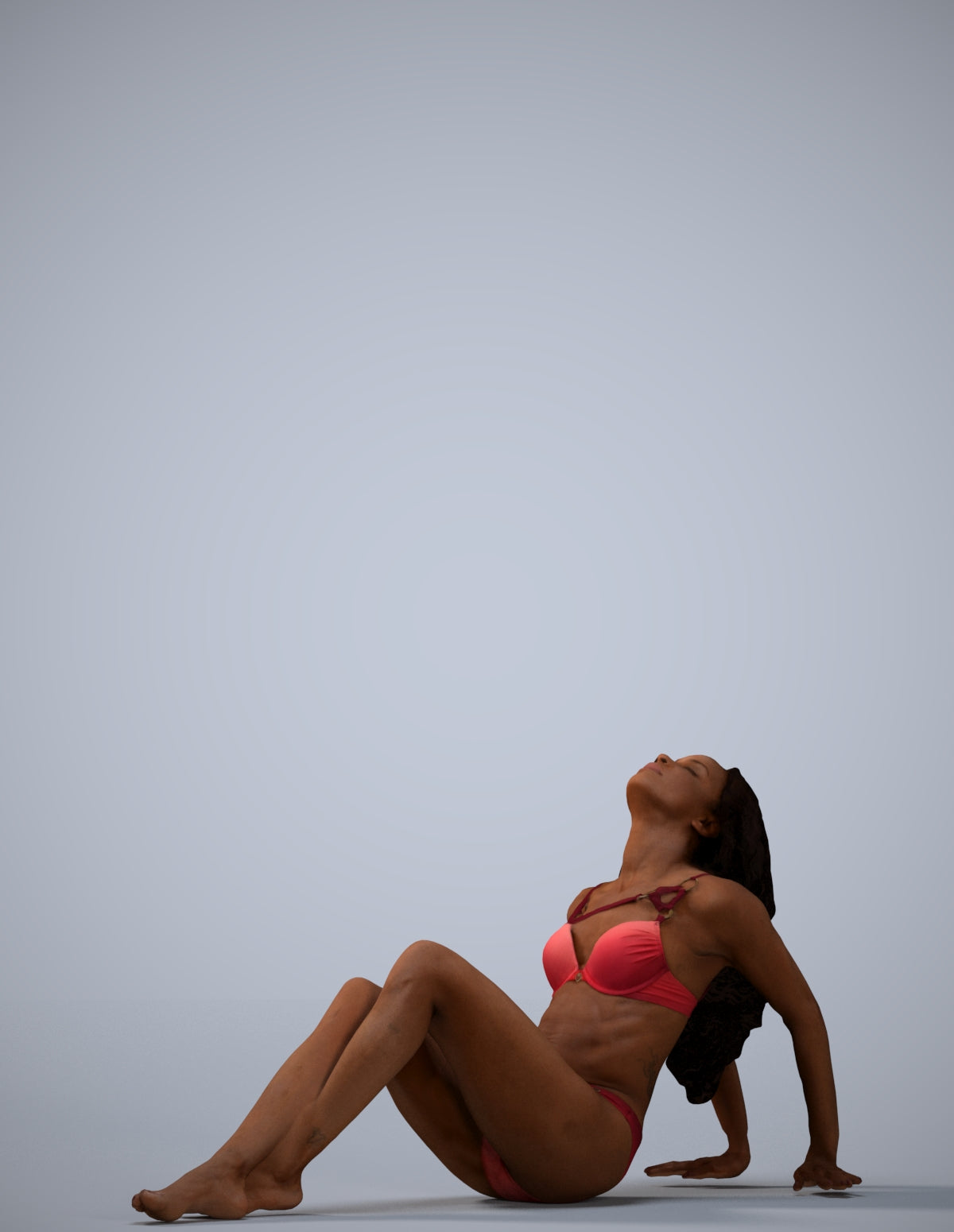 photogrammetry 3D woman mix, realistic human model archviz FBX