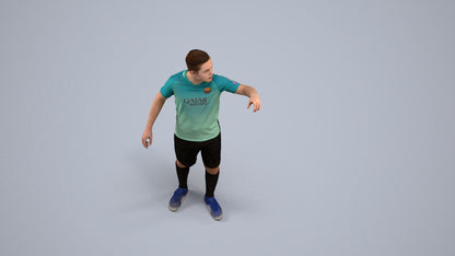 realistic 3D boy sport, scanned archviz people for Blender and 3ds Max, back view render
