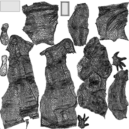 photogrammetry 3D woman casual standing, realistic human model archviz FBX, wireframe top-down view
