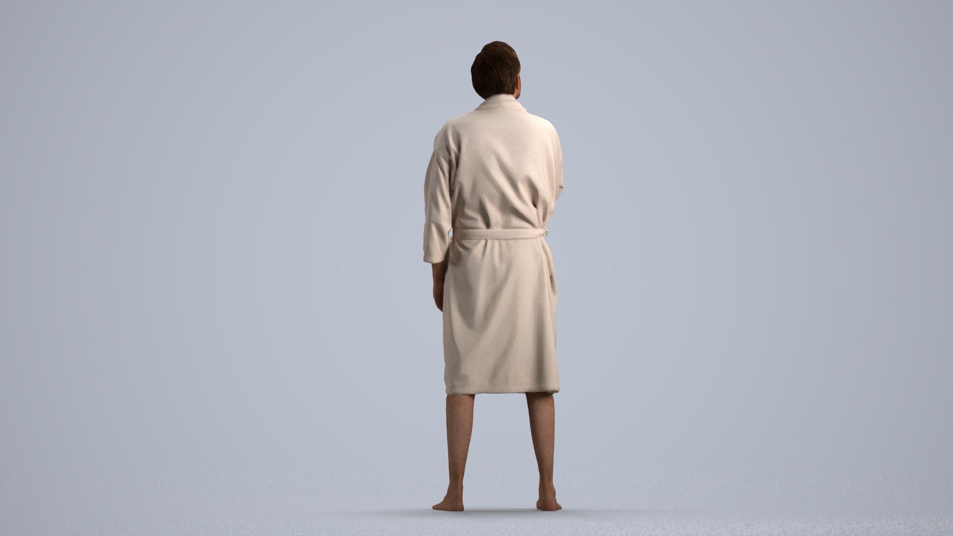 3D scanned man sport, photorealistic archviz people for Enscape and SketchUp, front view render