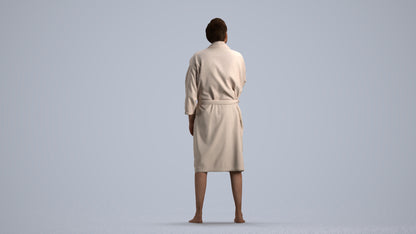 3D scanned man sport, photorealistic archviz people for Enscape and SketchUp, front view render