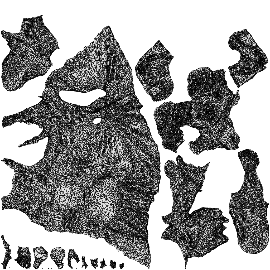 3D people model woman casual sitting, scanned human for 3ds Max rendering, wireframe top-down view