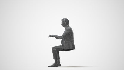 photogrammetry 3D man business, realistic human model archviz FBX, square thumbnail