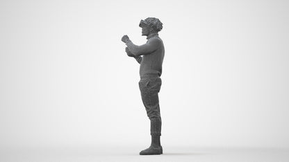 3D people model man casual standing, scanned human for 3ds Max rendering, square thumbnail