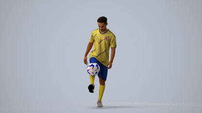 scanned 3D man sport, photogrammetry people for Enscape and V-Ray, three-quarter view render