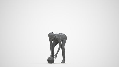 realistic 3D people woman sport, render-ready for V-Ray and Corona, FBX OBJ, wireframe back view