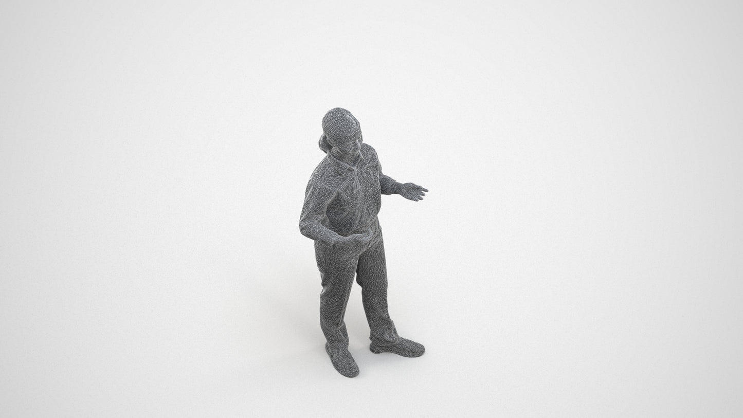 realistic 3D people girl kids, render-ready for V-Ray and Corona, FBX OBJ, wireframe three-quarter view