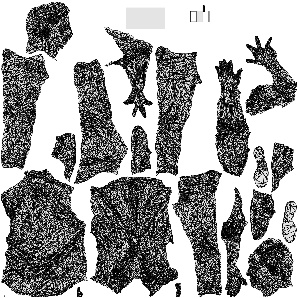 realistic 3D people man casual walking, render-ready for V-Ray and Corona, FBX OBJ, wireframe top-down view