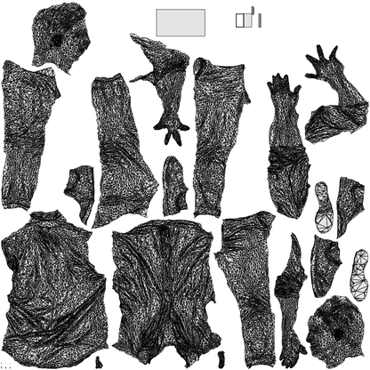 realistic 3D people man casual walking, render-ready for V-Ray and Corona, FBX OBJ, wireframe top-down view