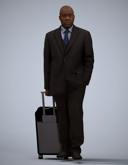photogrammetry 3D man business, realistic human model archviz FBX