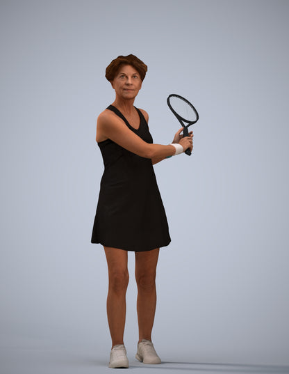 3D scanned woman sport, photorealistic archviz people for Enscape and SketchUp
