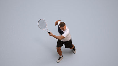 photogrammetry 3D man sport, realistic human model archviz FBX, back view render