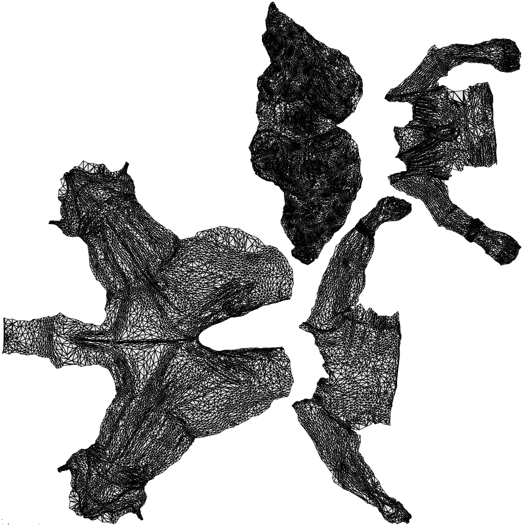 3D human model woman casual sitting, photogrammetry scanned person for archviz, wireframe top-down view