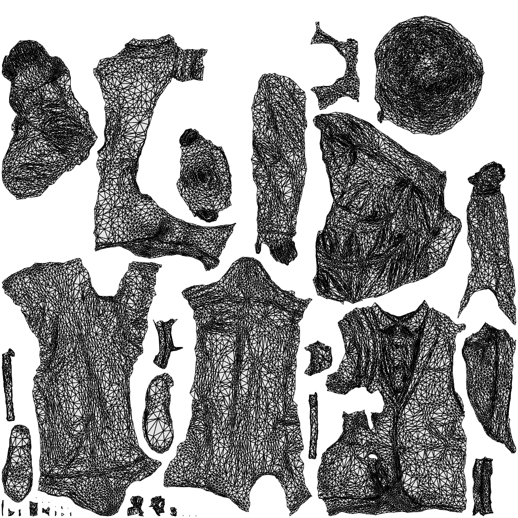 realistic 3D people man kids, render-ready for V-Ray and Corona, FBX OBJ, wireframe top-down view
