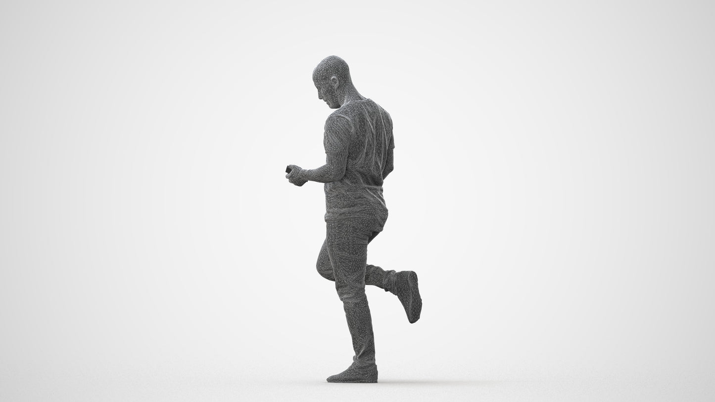 realistic 3D people man casual standing, render-ready for V-Ray and Corona, FBX OBJ, square thumbnail