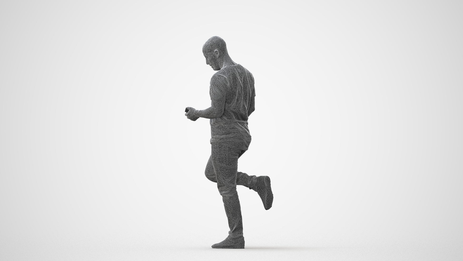 realistic 3D people man casual standing, render-ready for V-Ray and Corona, FBX OBJ, square thumbnail