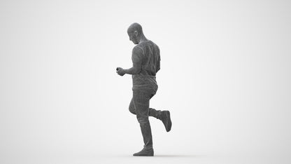 realistic 3D people man casual standing, render-ready for V-Ray and Corona, FBX OBJ, square thumbnail