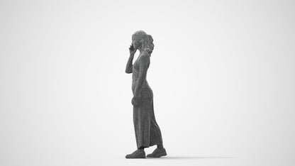 scanned 3D girl casual kids, photogrammetry people for Enscape and V-Ray, square thumbnail