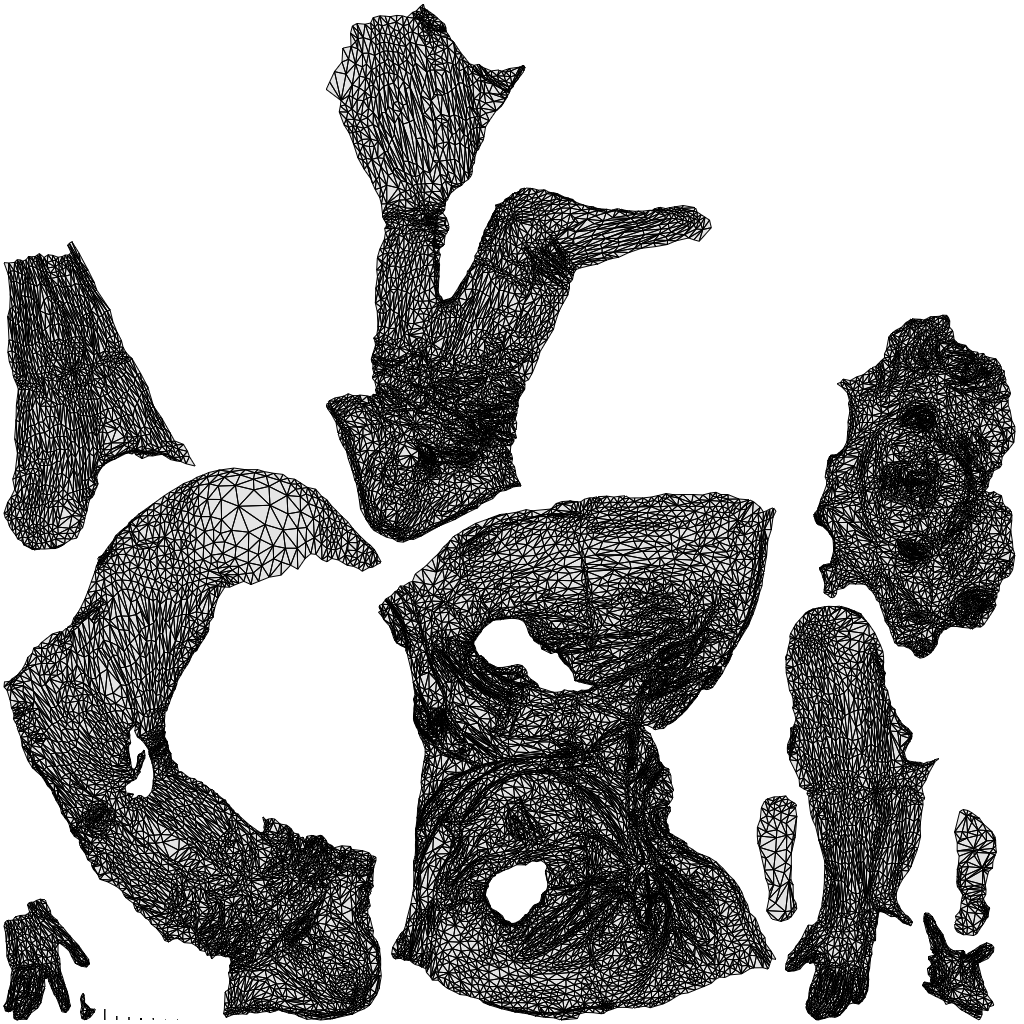 realistic 3D people woman casual sitting, render-ready for V-Ray and Corona, FBX OBJ, wireframe top-down view