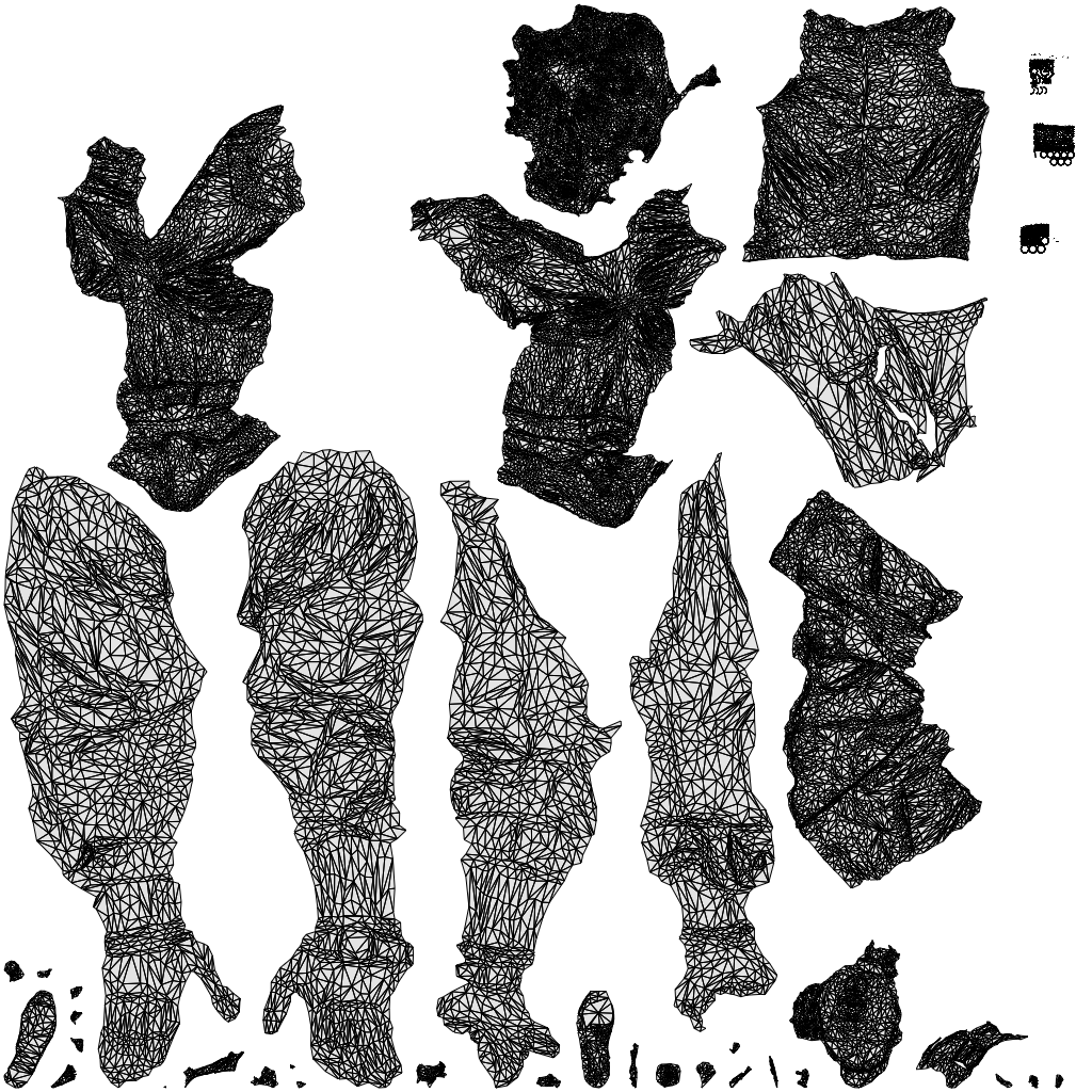scanned 3D man casual cycling, photogrammetry people for Enscape and V-Ray, wireframe top-down view