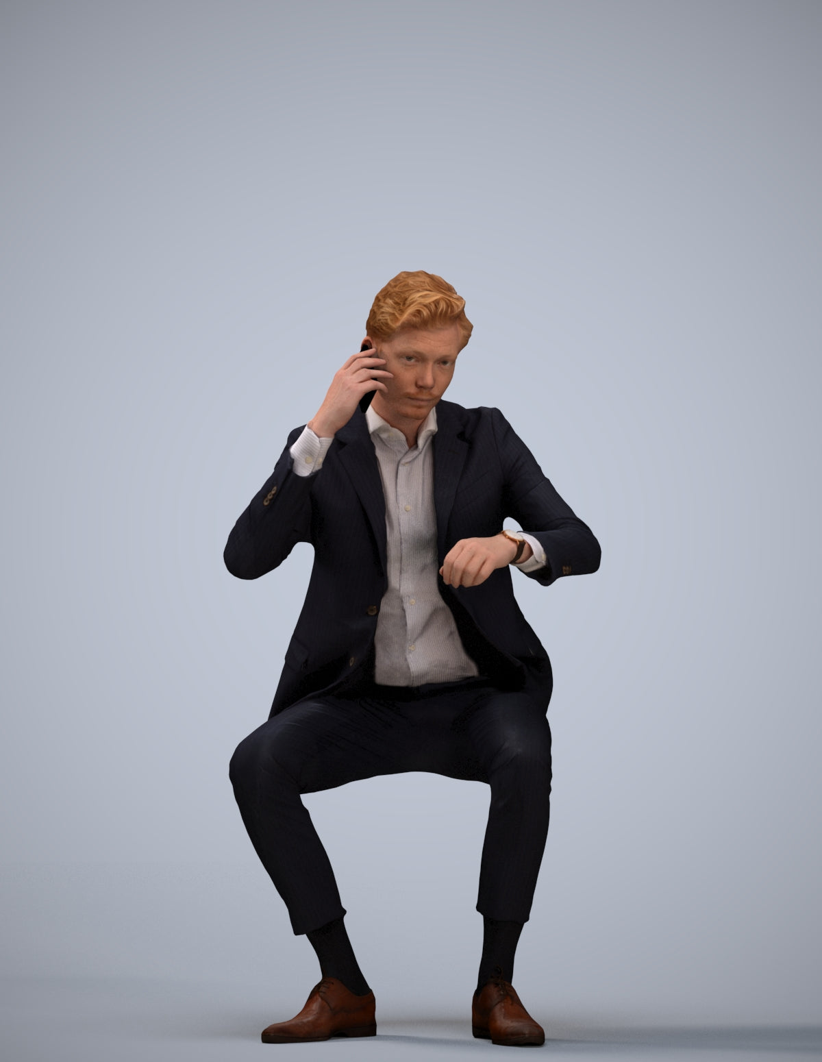 photogrammetry 3D man business, realistic human model archviz FBX
