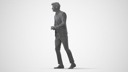 photogrammetry 3D man business, realistic human model archviz FBX, square thumbnail
