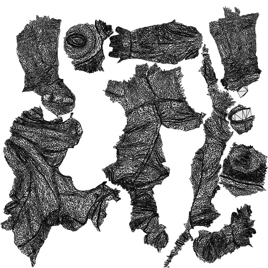 realistic 3D people man casual standing, render-ready for V-Ray and Corona, FBX OBJ, wireframe top-down view