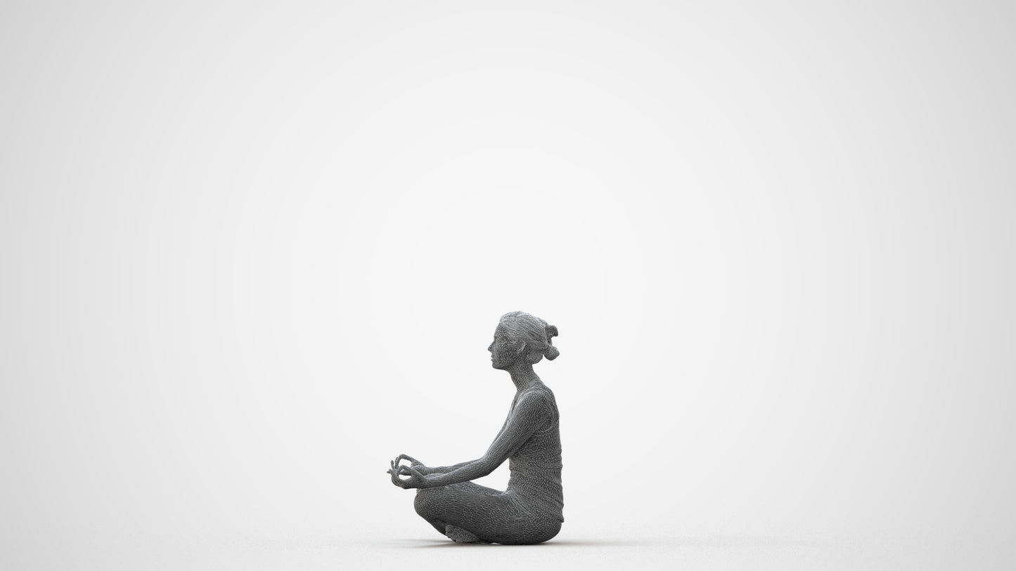 3D people model woman sport, scanned human for 3ds Max rendering, square thumbnail