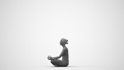 3D people model woman sport, scanned human for 3ds Max rendering, square thumbnail