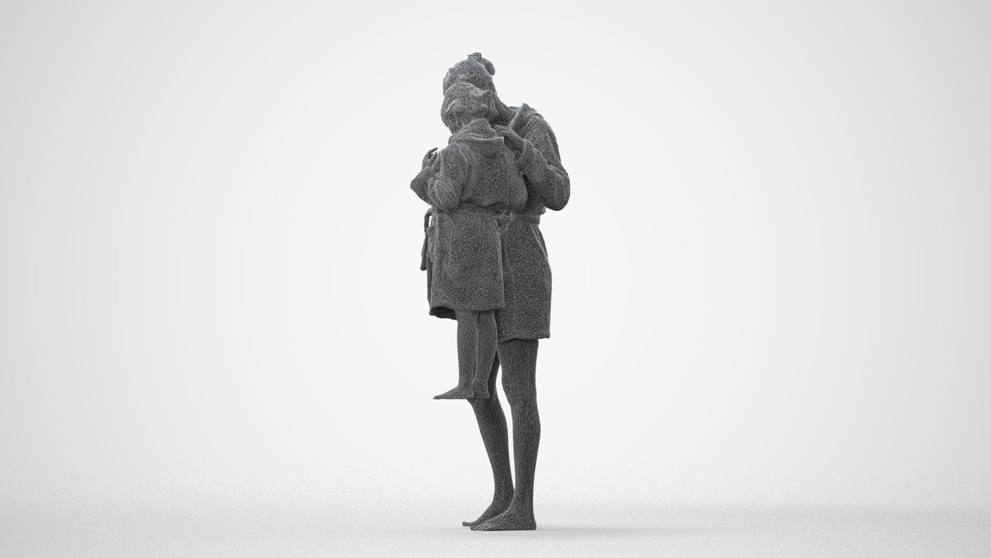 realistic 3D people girl casual kids, render-ready for V-Ray and Corona, FBX OBJ, square thumbnail