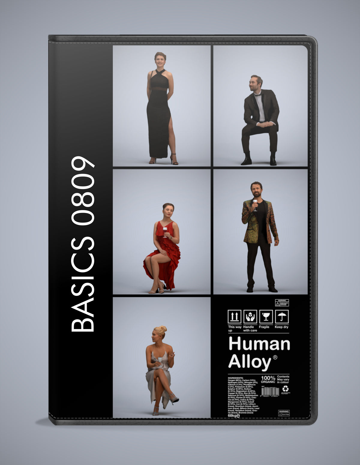5 3D scanned people formalaffairs, photorealistic archviz pack for Enscape and SketchUp