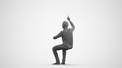 realistic 3D boy kids, scanned archviz people for Blender and 3ds Max, wireframe front view