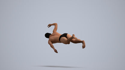realistic 3D people man sport pool, render-ready for V-Ray and Corona, FBX OBJ, front view render
