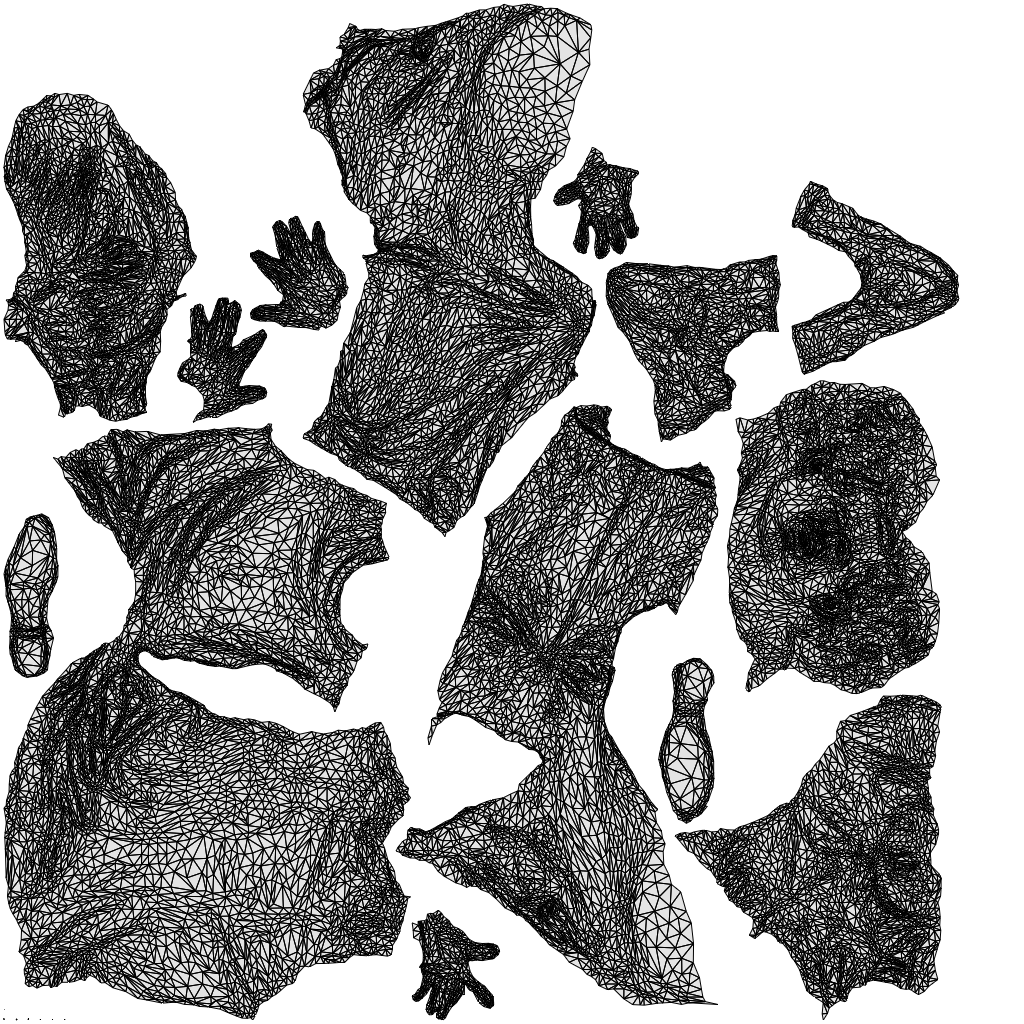 scanned 3D man casual sitting, photogrammetry people for Enscape and V-Ray, wireframe top-down view