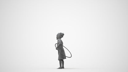 realistic 3D people girl casual kids, render-ready for V-Ray and Corona, FBX OBJ, square thumbnail
