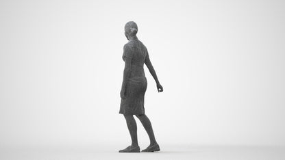 realistic 3D people woman hospitality, render-ready for V-Ray and Corona, FBX OBJ, square thumbnail