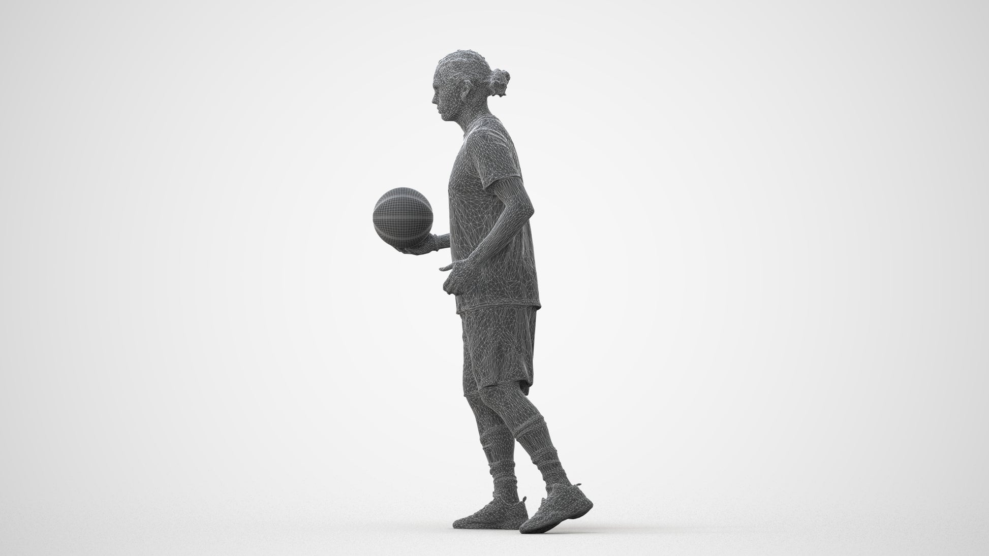 photogrammetry 3D man sport, realistic human model archviz FBX, square thumbnail
