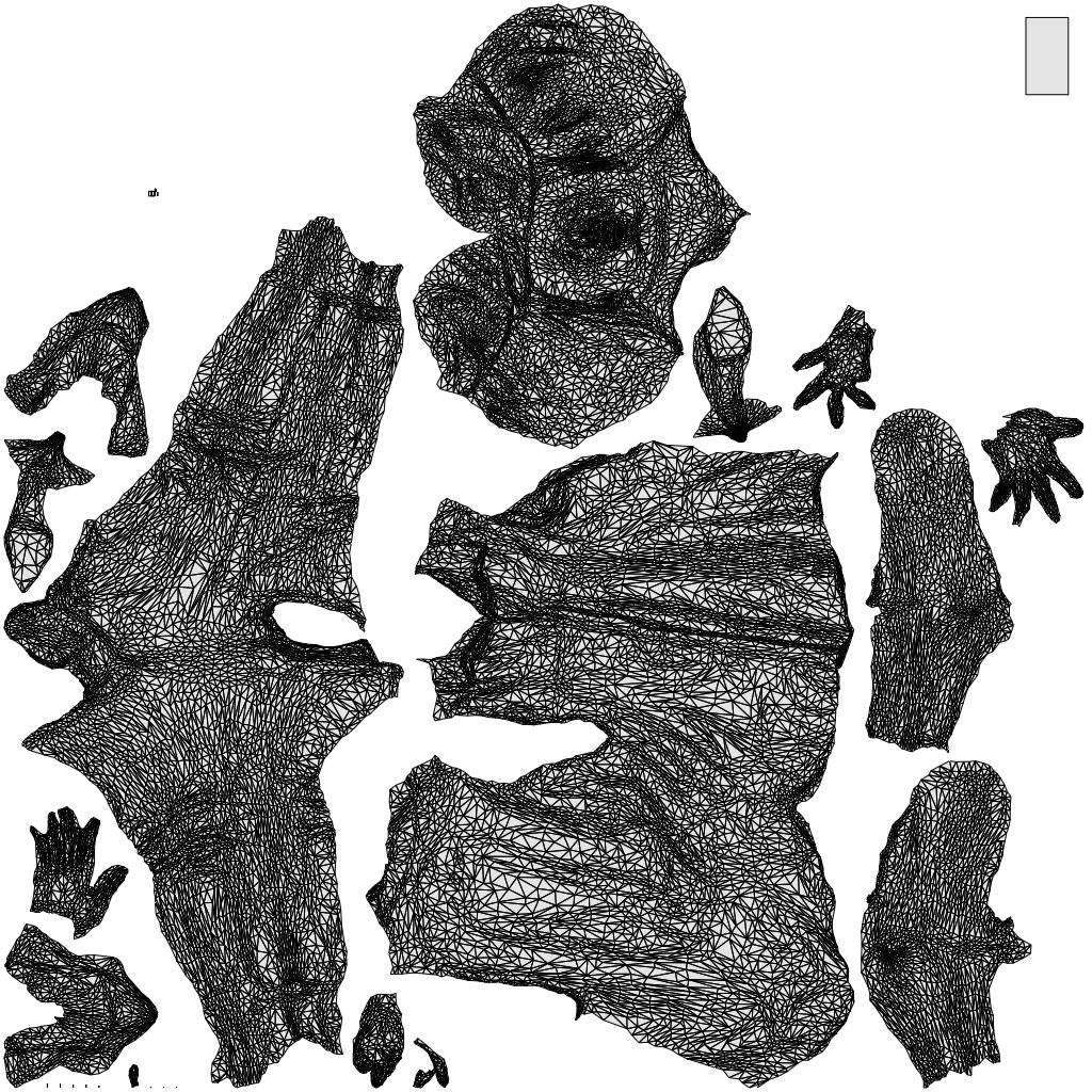 scanned 3D woman casual walking, photogrammetry people for Enscape and V-Ray, wireframe top-down view