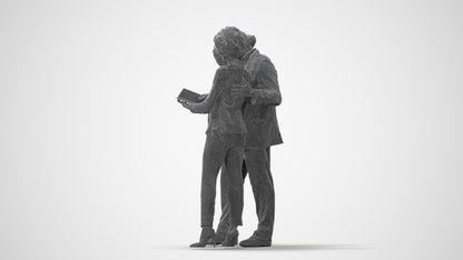 3D people model woman business, scanned human for 3ds Max rendering, square thumbnail