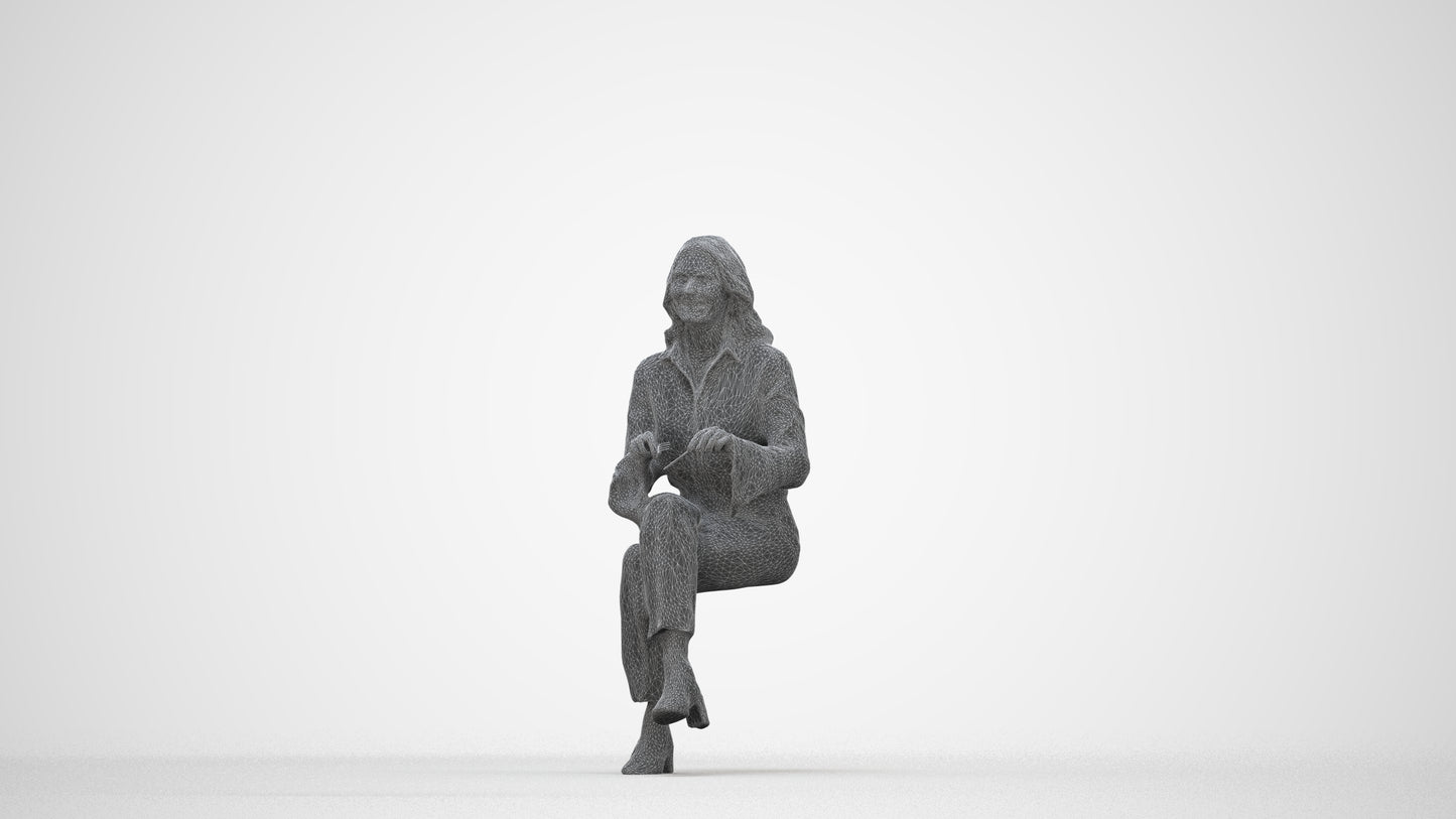 realistic 3D human woman business formalaffairs, archviz people FBX OBJ for Blender, wireframe back view