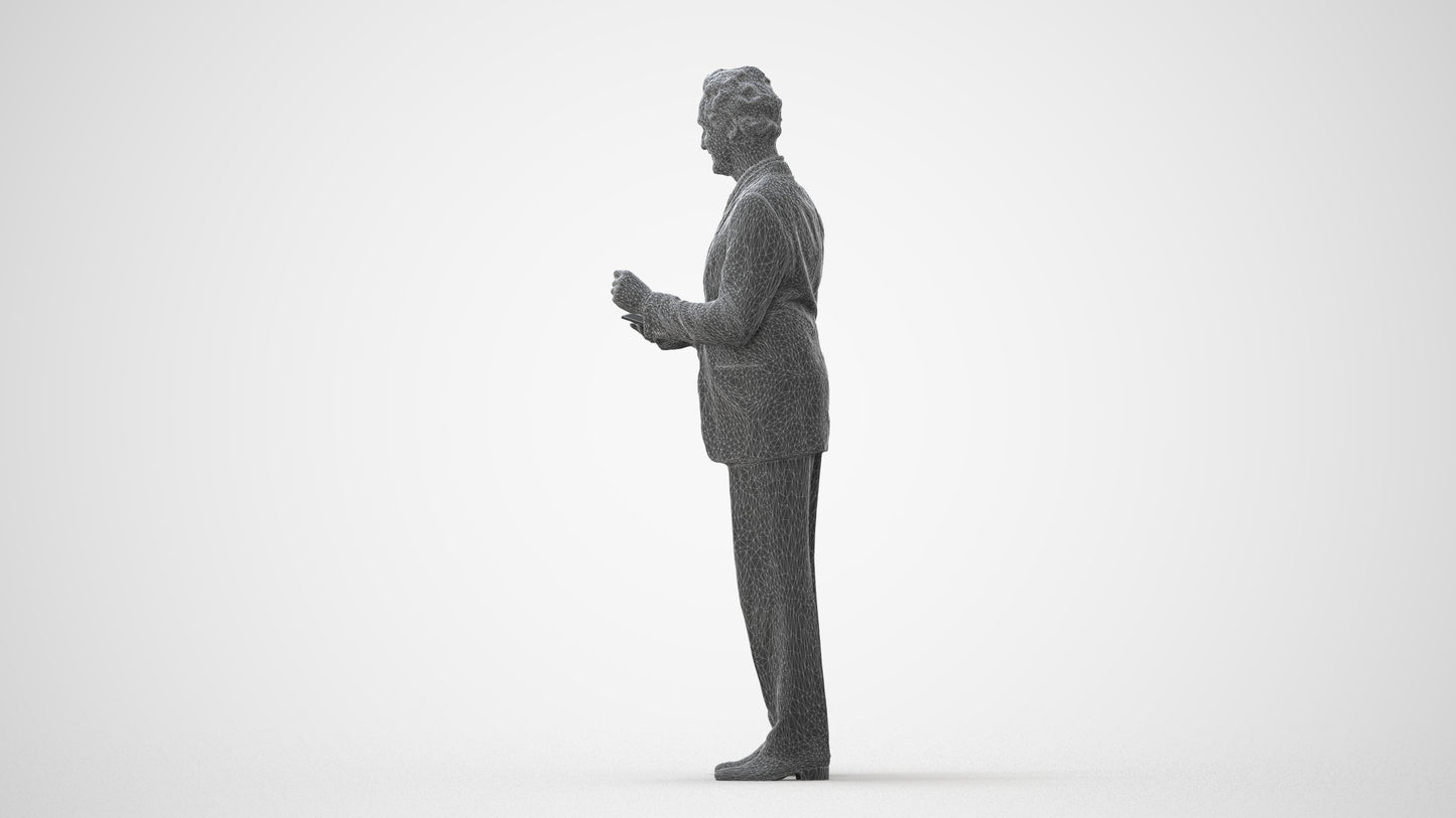 realistic 3D people man business, render-ready for V-Ray and Corona, FBX OBJ, square thumbnail